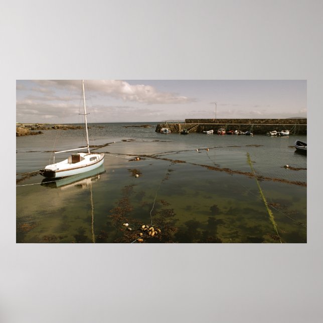 Póster Barcos de Pesca Spiddal Irlanda (Frente)