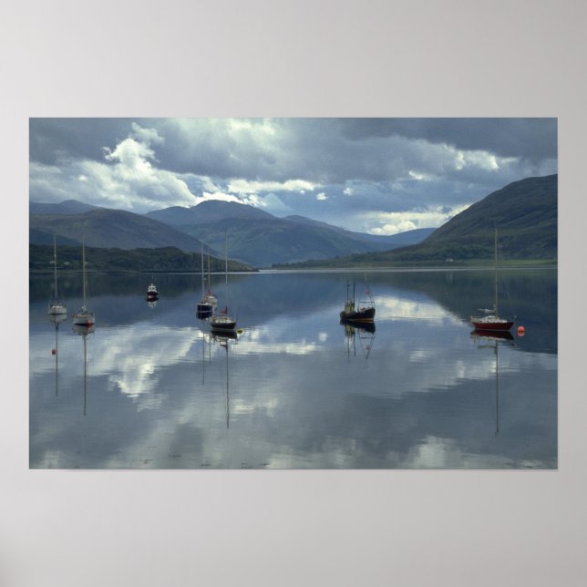 Póster Barcos de pesca, Ullapool, Escócia (Frente)