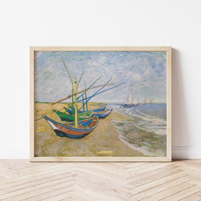 Poster Barcos De Pesca | Vincent Van Gogh (Criador carregado)