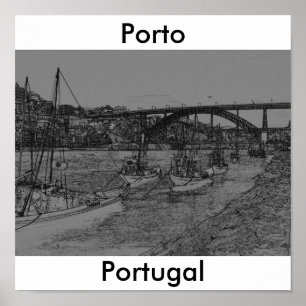 Póster Barcos de Porto