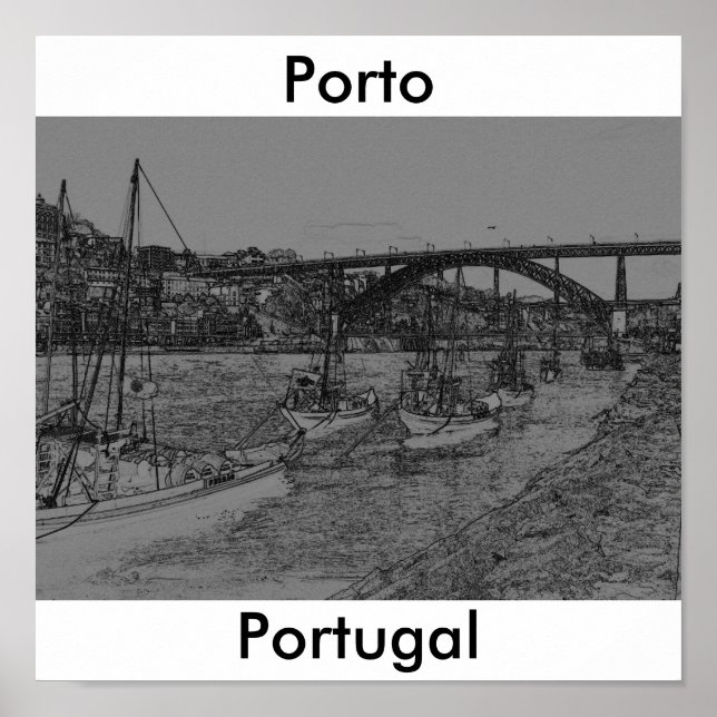 Póster Barcos de Porto (Frente)