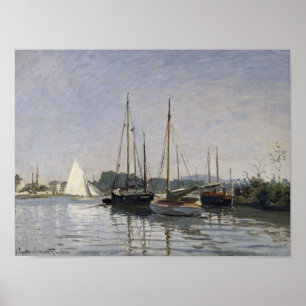Póster Barcos de prazer de Claude Monet  , Argenteuil,