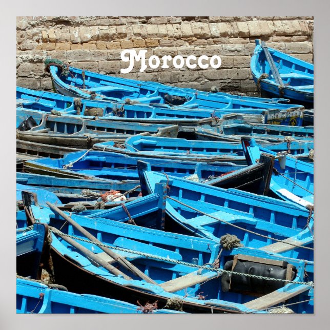 Póster Barcos do Marrocos (Frente)