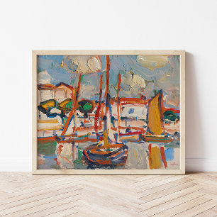Poster Barcos em Porto   Samuel John Peploe
