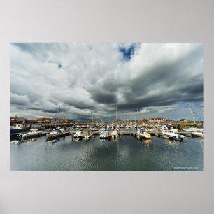 Poster Barcos em um porto