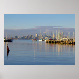 Póster Barcos no porto