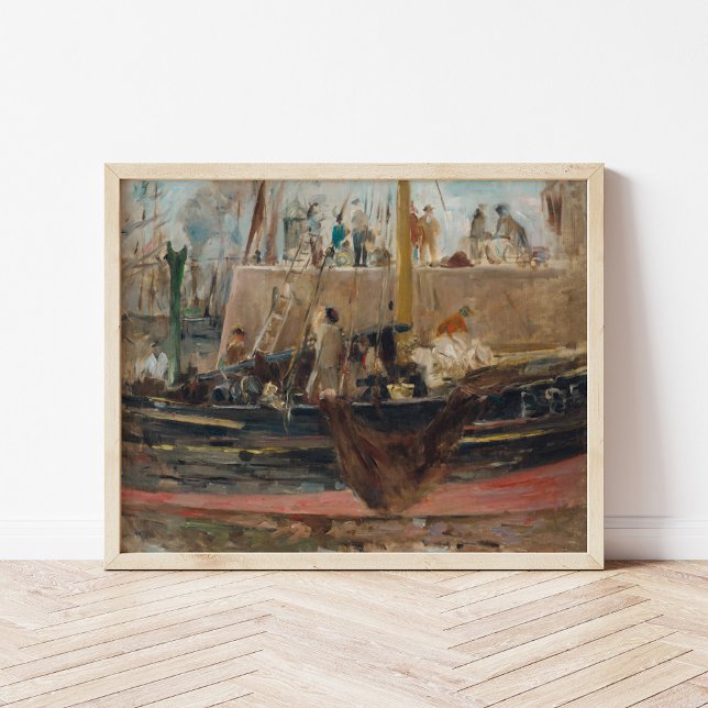 Poster Barcos no Quay | Berthe Morisot (Criador carregado)