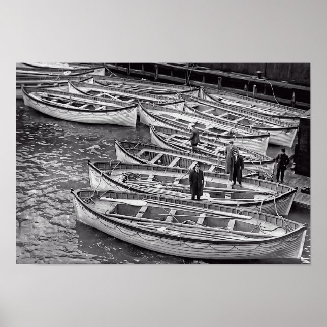 Poster Barcos-Vidas De Titanic (Frente)