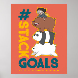 Poster Bare Bears and Chloe - #StackMetas