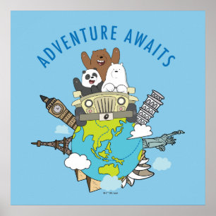 Poster Bare Bears - Aventura Aguarda