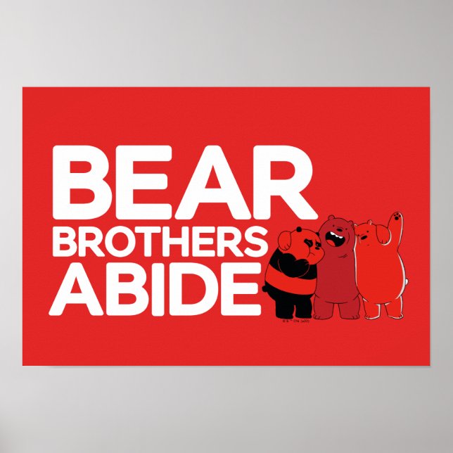 Poster Bare Bears - Bear Brothers Abide (Frente)