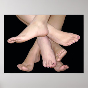 Póster Bare Feet Art