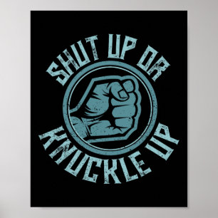 Poster Bare-Knuckle Boxing - Cala-Te Ou Dane-Se