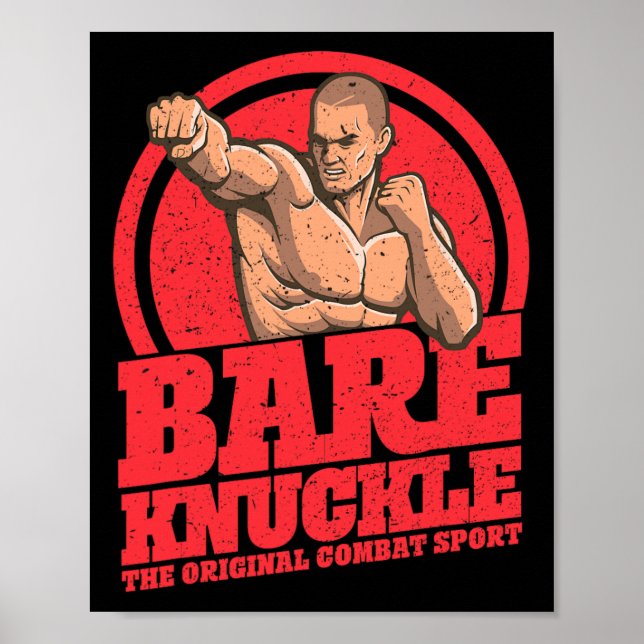 Poster Bare-knuckle Boxing - O Esporte de Combate Origina (Frente)