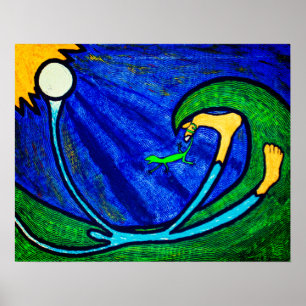 Poster Barefoot in Grass Dream painting