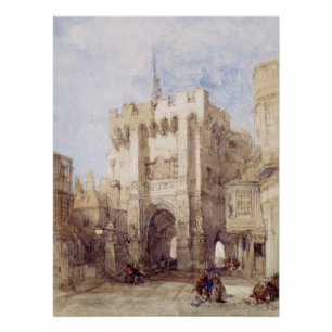 Póster Bargate Gatehouse na cidade de Southampton