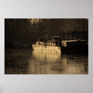 Póster Barge de Trabalho