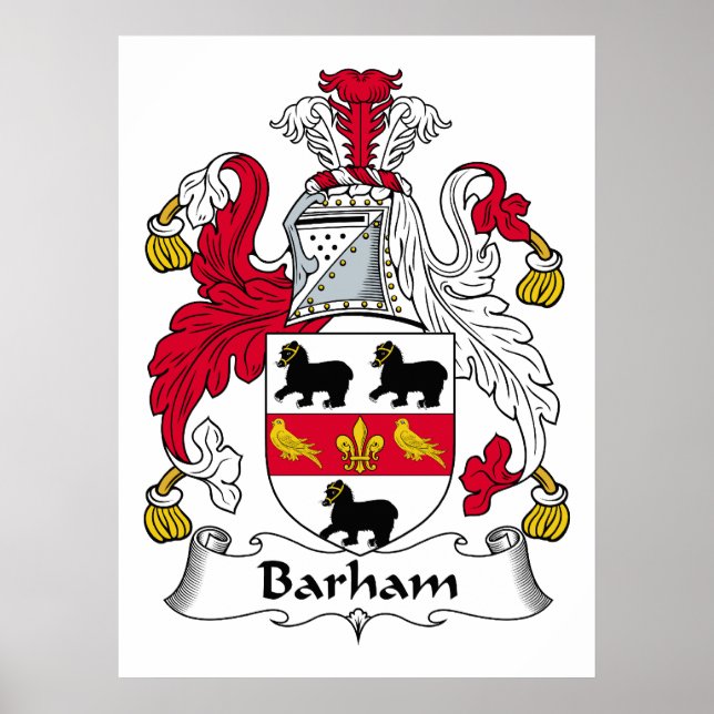 Póster Barham Family Crest (Frente)