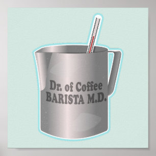 Poster Barista fazer de café