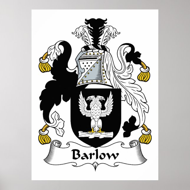 Poster Barlow Family Crest (Frente)