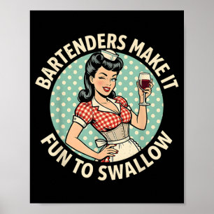 Poster Barmans Engraçados Tornam a Barmanidade Divertida