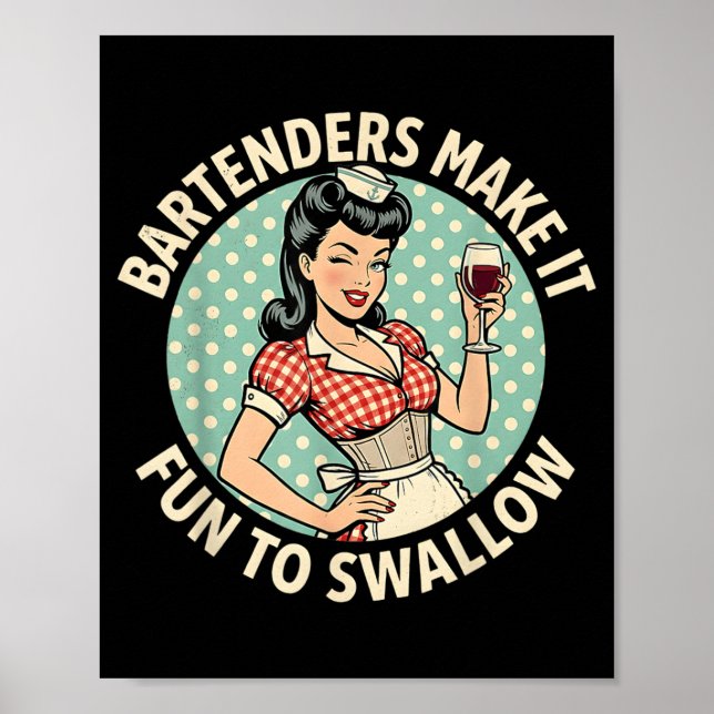 Poster Barmans Engraçados Tornam a Barmanidade Divertida  (Frente)