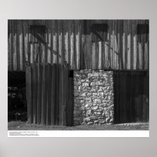 Póster Barn and Stonework, UC Papais noeis Cruz, março de