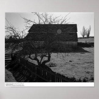 Póster Barn, contra Sun (flare spot), março de 1962