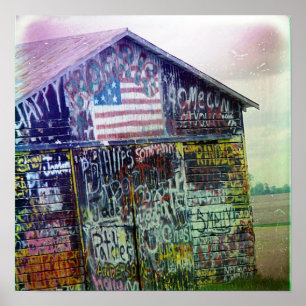 Póster Barn de grafite