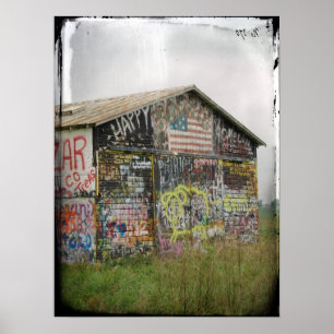 Poster Barn de grafite