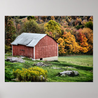 Poster Barn no outono - PA