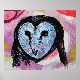 Poster Barn Owl Art