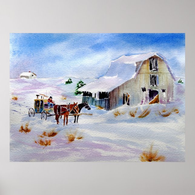 Poster Barn Painting (Frente)