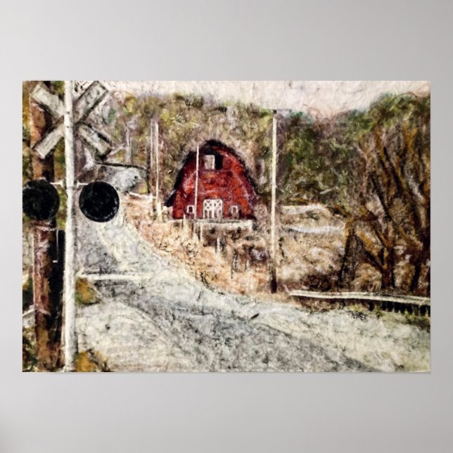 Poster " Barn, Rogers, Ohio" - Patel em Rice Paper (Frente)