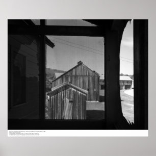 Poster Barn through Screen of Old Cookhouse, 1962