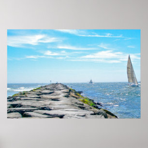 Poster Barnegat à vela na Internet no verão