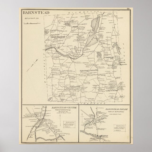 Póster Barnstead, Belknap Co (Frente)