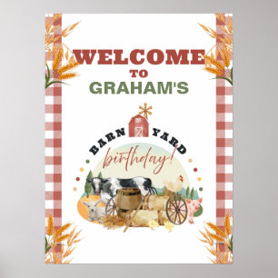 Poster BarnYard Birthday - Sinal de Boas-vindas
