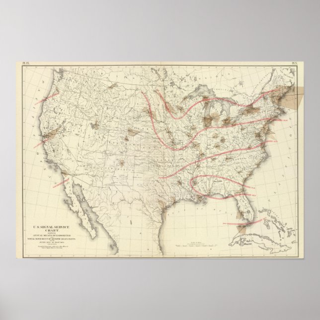 Póster Barômetro dos EUA (Frente)