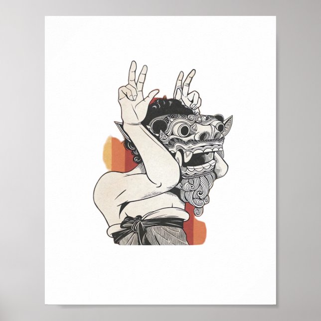 Poster Barong Peekaboo (Frente)
