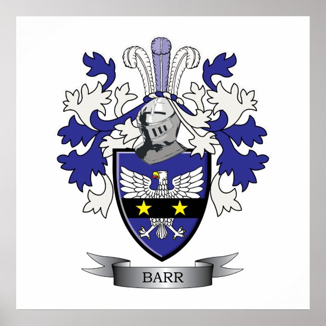 Poster Barr Family Crest Casaco de Armas (Frente)