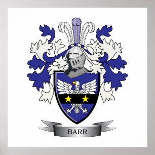 Poster Barr Family Crest Coat of Arms