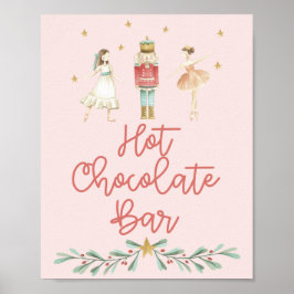 Poster Barra de Chocolate Quente Esmagador de Natal Carta