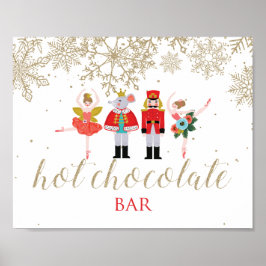 Poster Barra de Chocolate Quente Esmagador de Natal Poste