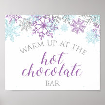 Barra de Chocolate Quente Winter Onederland Roxo