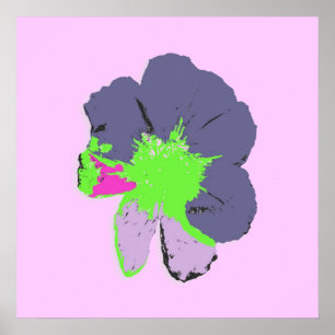 Póster Barra de Cores/ Flor PopArt
