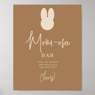 Poster Barra de mOM-osa Coelho Simples
