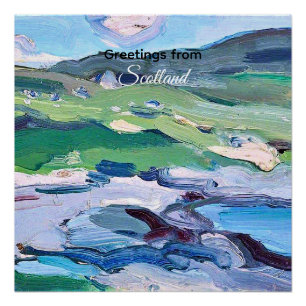 Póster Barra, Escócia pintura de Samuel Peploe,