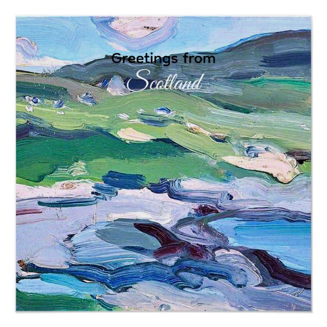 Póster Barra, Escócia pintura de Samuel Peploe, (Frente)