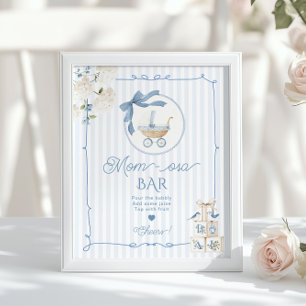 Poster Barra Mom-osa Carruagem Vintage Chinoiserie